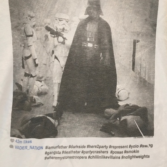 JUNK FOOD Vader_NATION Graphic Tee MEDIUM - Picture 3 of 6